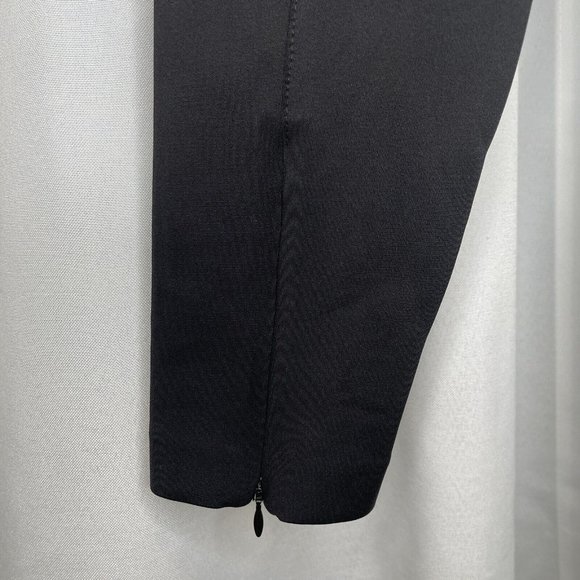 SOLD Witchery Black Scuba Pants Size 8 Ankle Zip Fitted Skinny Elastic Waist - Picture 8 of 16